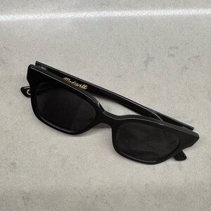 Madewell Black Rectangular Sunglasses